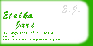 etelka jari business card